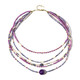 Collana in argento con Fosfosiderite (Riya)