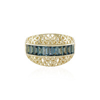 Anello in oro con Topazio Blu Londra (Ornaments by de Melo)