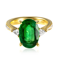 Anello in oro con Smeraldo Zambia AAA (CIRARI)