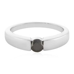 Anello in argento con Diamante Nero
