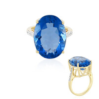 Anello in argento con Fluorite Cangiante