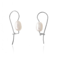 Orecchini in argento con Perla di Acqua Dolce (Joias do Paraíso)