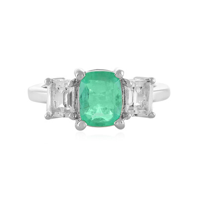 Anello in argento con Smeraldo Russo