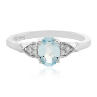 Anello in argento con Topazio Blu Cielo