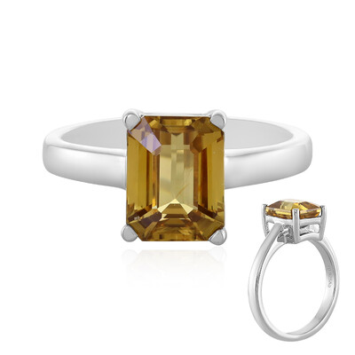 Anello in argento con Zircone Giallo