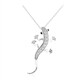 Collana in argento con Topazio Bianco