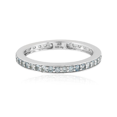 Anello in argento con Acquamarina Brasiliana