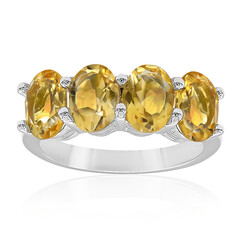 Anello in argento con Citrino
