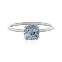 Anello in platino con Acquamarina