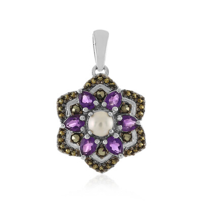Ciondolo in argento con Perla d'Acqua Dolce Bianca