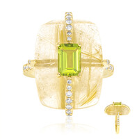 Anello in oro con Peridoto Dashihe  (CIRARI)