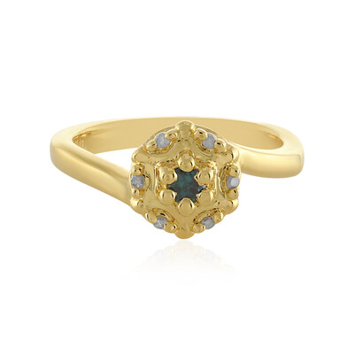 Anello in argento con Diamante Blu I3