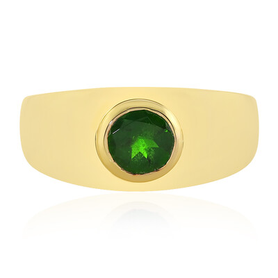 Anello in argento con Diopside Russo