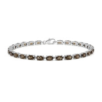 Bracciale in argento con Quarzo Fumè