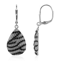 Orecchini in argento con Spinello Nero