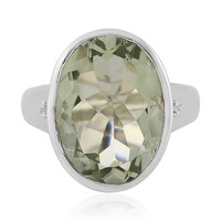 Anello in argento con Ametista Verde