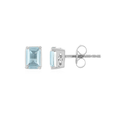 Orecchini in argento con Topazio Blu Cielo