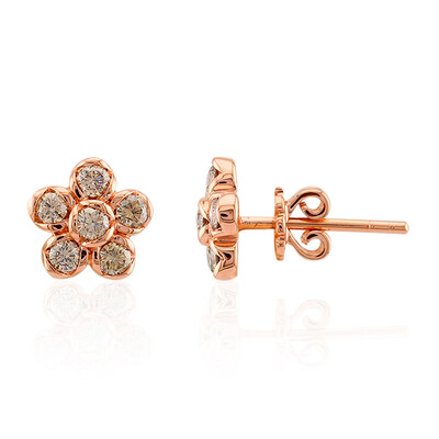 Orecchini in oro con Diamante Rose de France SI1 di Argyle (Annette)