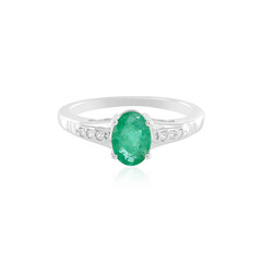 Anello in argento con Smeraldo Zambia