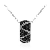 Collana in argento con Spinello Nero