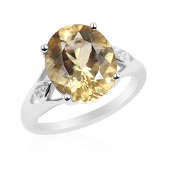 Anello in argento con Labradorite Dorata