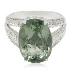 Anello in argento con Ametista Verde Esperanza