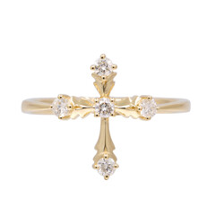 Anello in oro con Diamante I1 (H) (CIRARI)