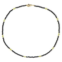 Collana in argento con Spinello Nero