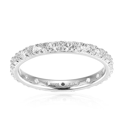 Anello in argento con Topazio Bianco