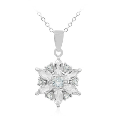 Collana in argento con Topazio Bianco