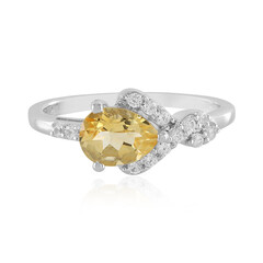 Anello in argento con Citrino