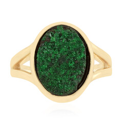 Anello in argento con Uvarovite