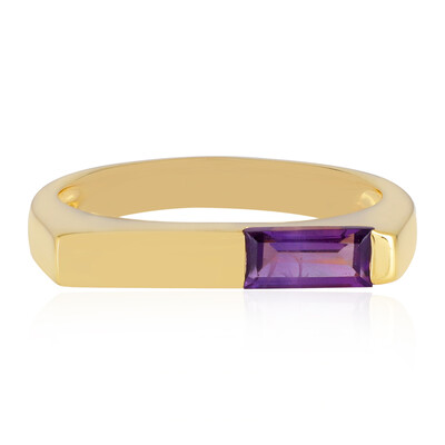 Anello in argento con Ametista Zambiana