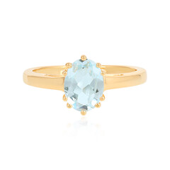 Anello in argento con Topazio Blu Cielo