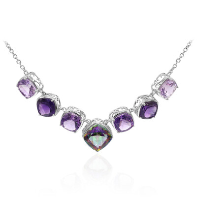 Collana in argento con Quarzo Mistico