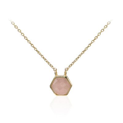 Collana in argento con Quarzo Rosa