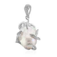 Ciondolo in argento con Perla d'Acqua Dolce Bianca (TPC)