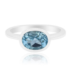 Anello in argento con Topazio Blu Cielo