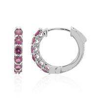 Orecchini in argento con Rodolite
