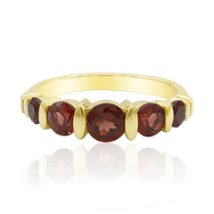 Anello in argento con Granato Mozambico