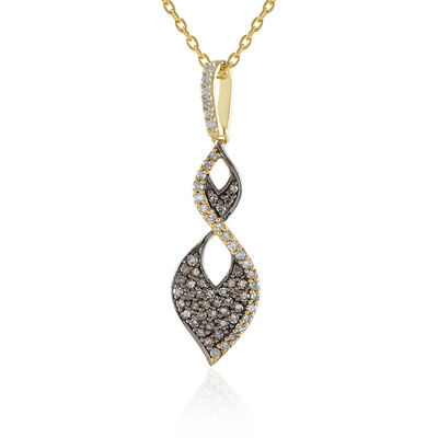 Collana in argento con Diamante Champagne I2
