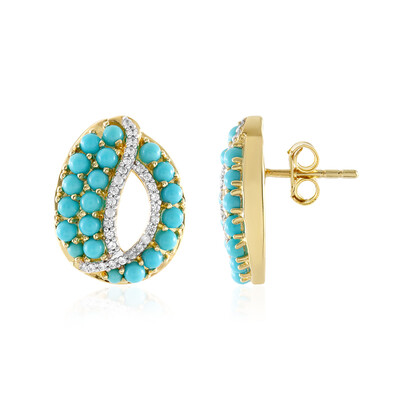 Orecchini in argento con Turchese Sleeping Beauty