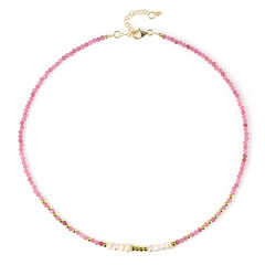 Collana in argento con Tormalina Rosa Nigeriana