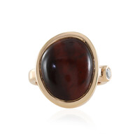 Anello in argento con Occhio di Tigre Rosso
