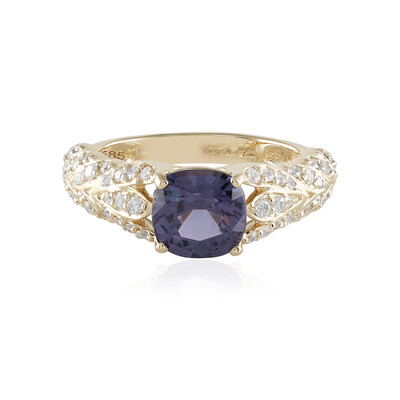 Anello in oro con Spinello Lavanda Luc Yen (de Melo)