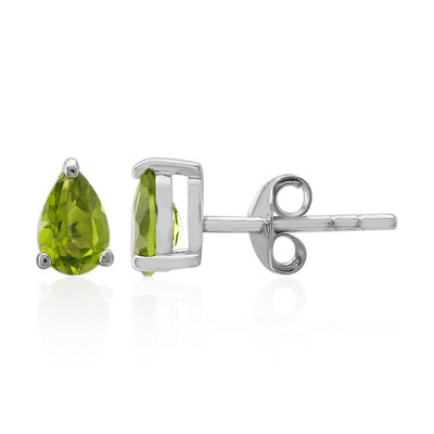 Orecchini in argento con Peridoto della Birmania