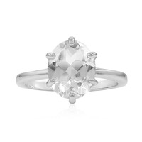 Anello in argento con Topazio Bianco