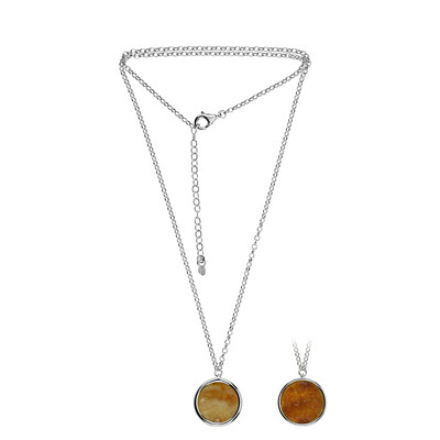 Collana in argento con Ambra Baltica (dagen)