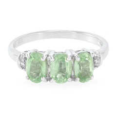 Anello in argento con Cianite Menta