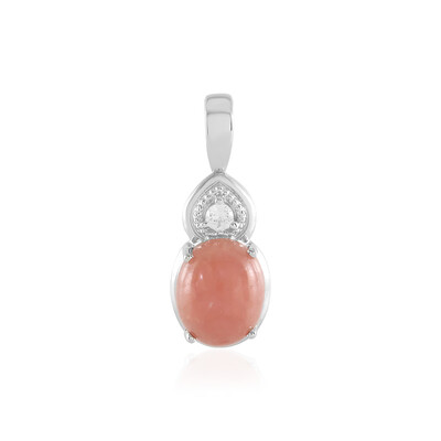 Ciondolo in argento con Rodocrosite